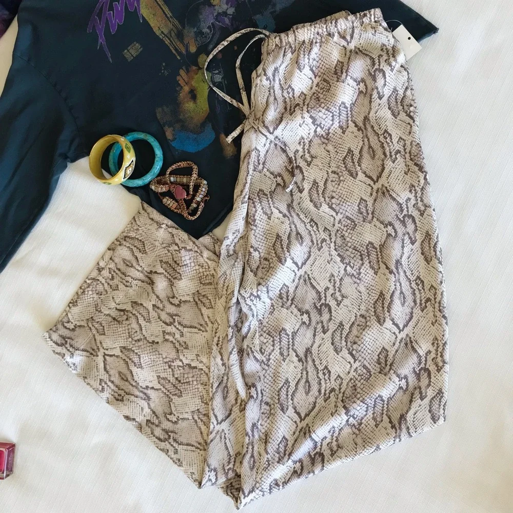A New Day Snakeskin Print Wide Leg Pants, NWT - Picture 13 of 13